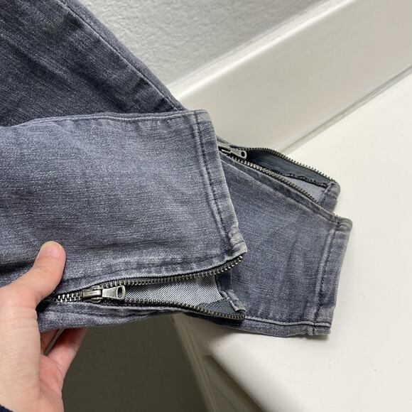 PAIGE Verdugo Ankle Side Zip Super Skinny Jeans Gray size 28 - Picture 4 of 14